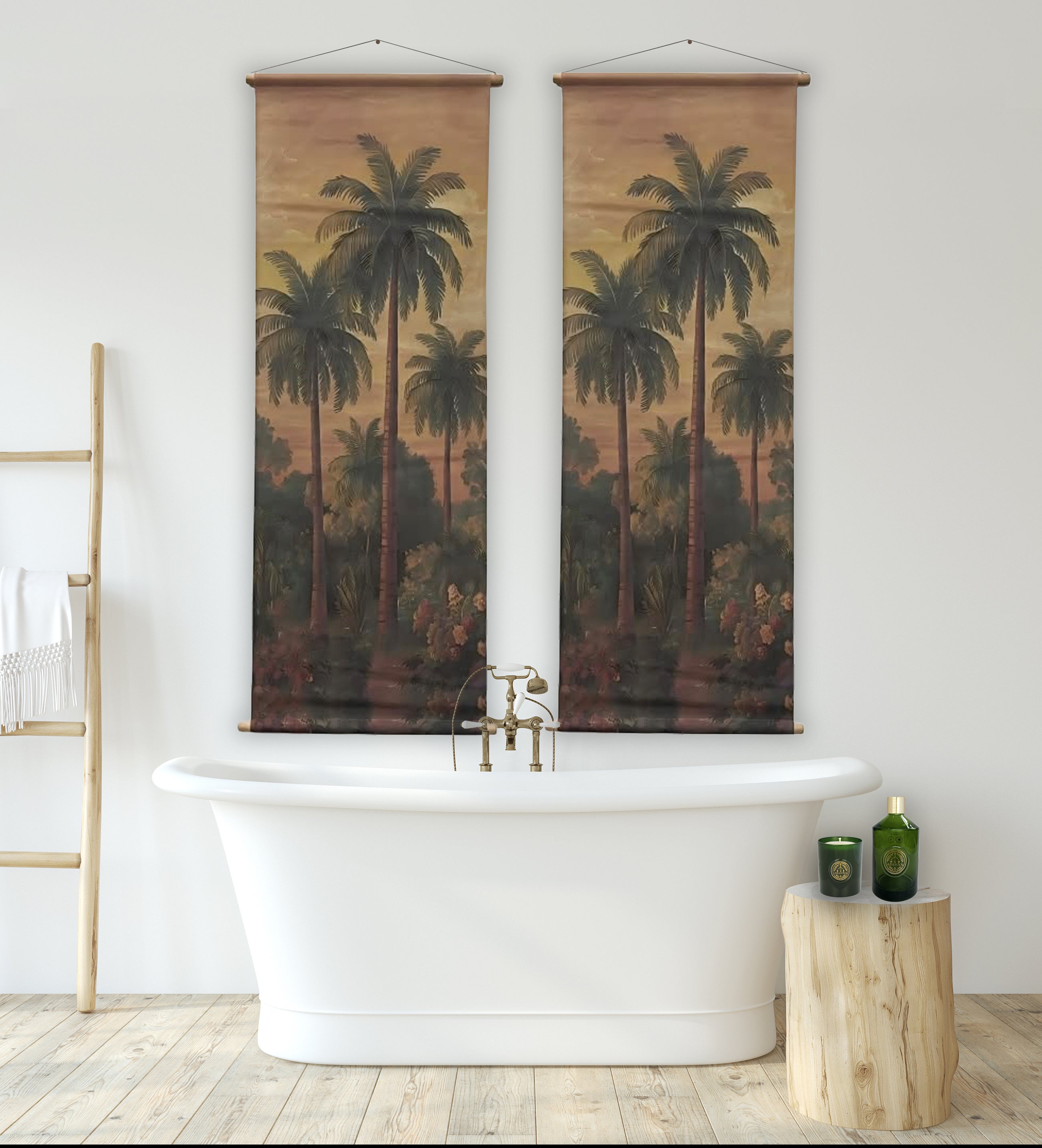 Vintage Palm Tree Wall Hanging