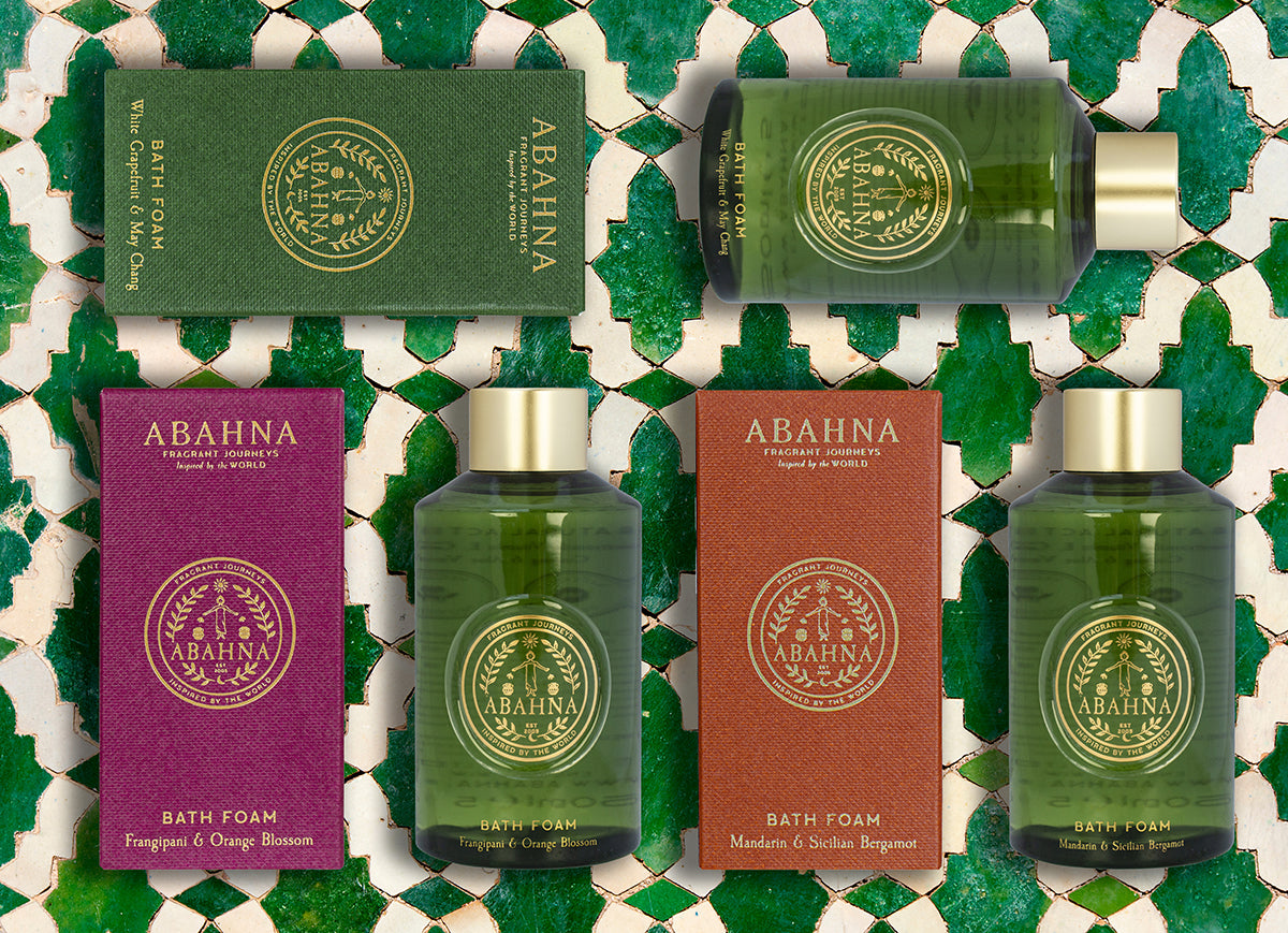 Luxury bath foam collection – enriched with chamomile, green tea & aloe vera
