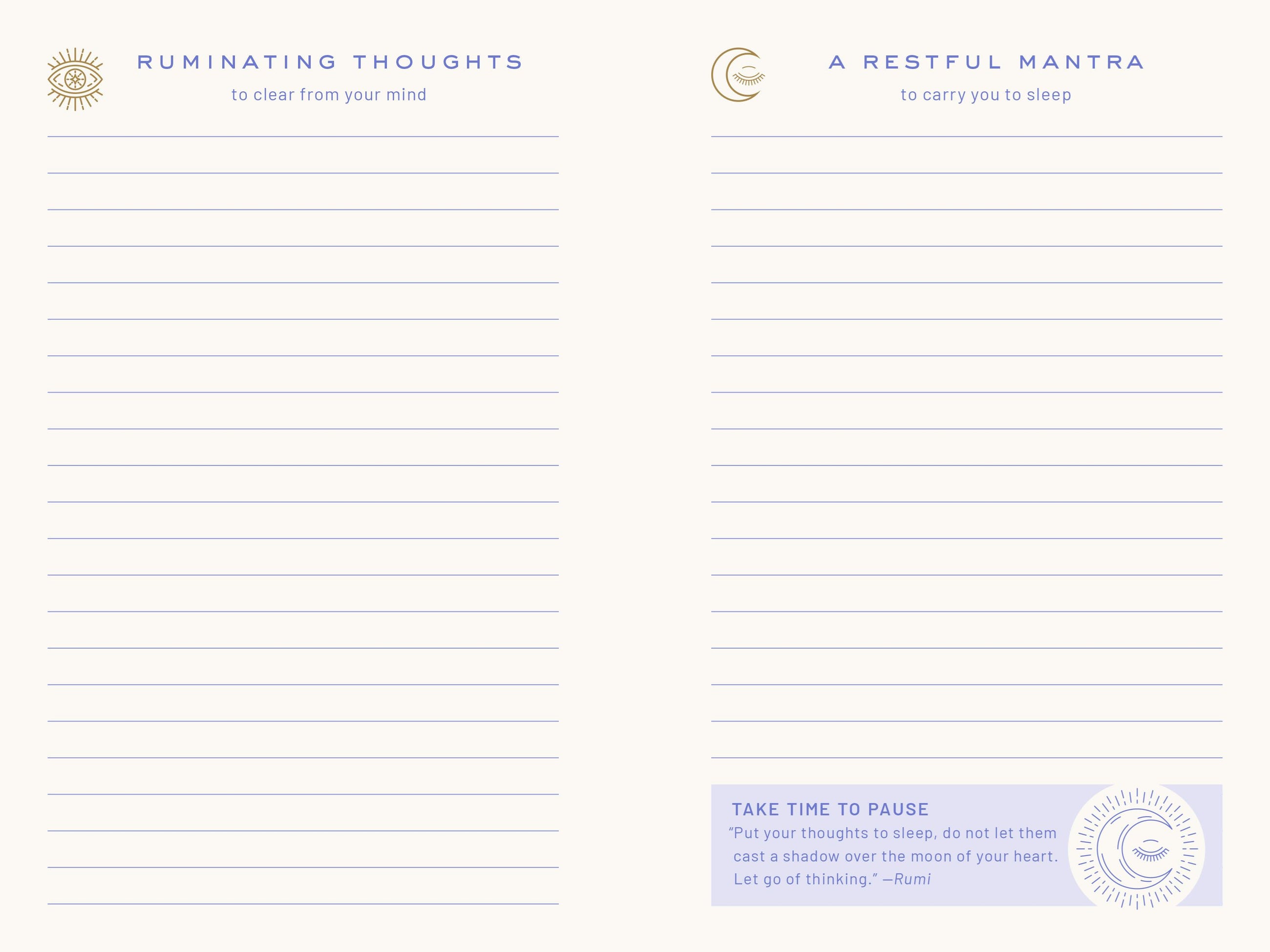 SLEEP - A Restful Mind Journal