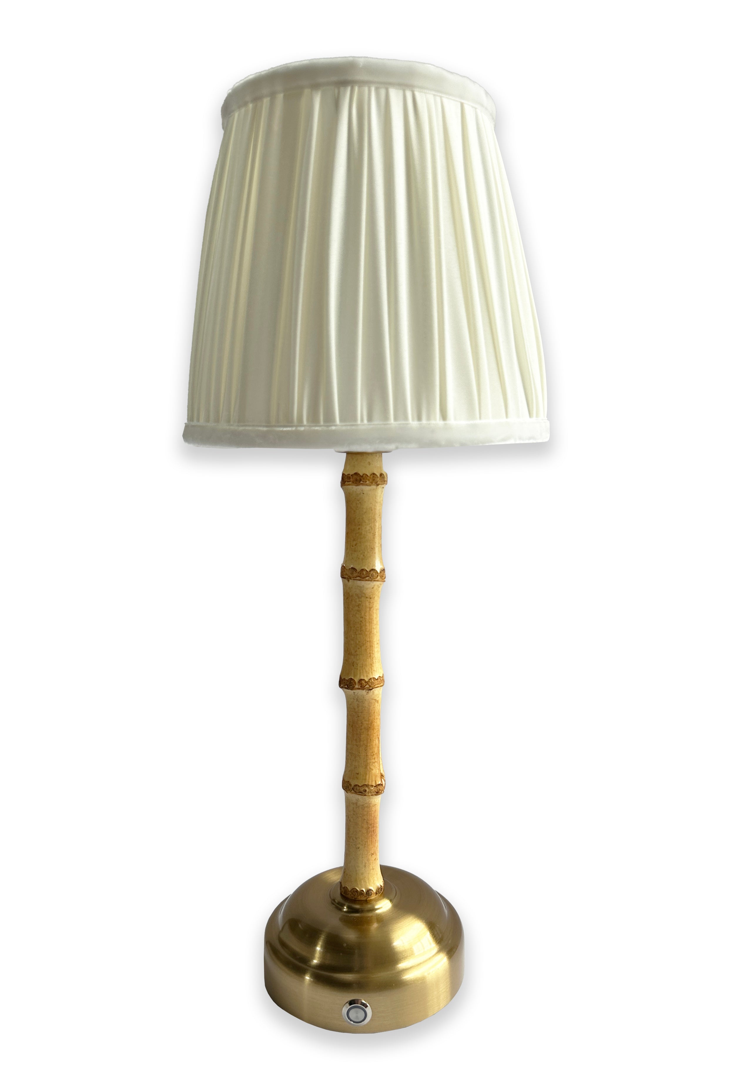 Cordless Bamboo Lamp with shade