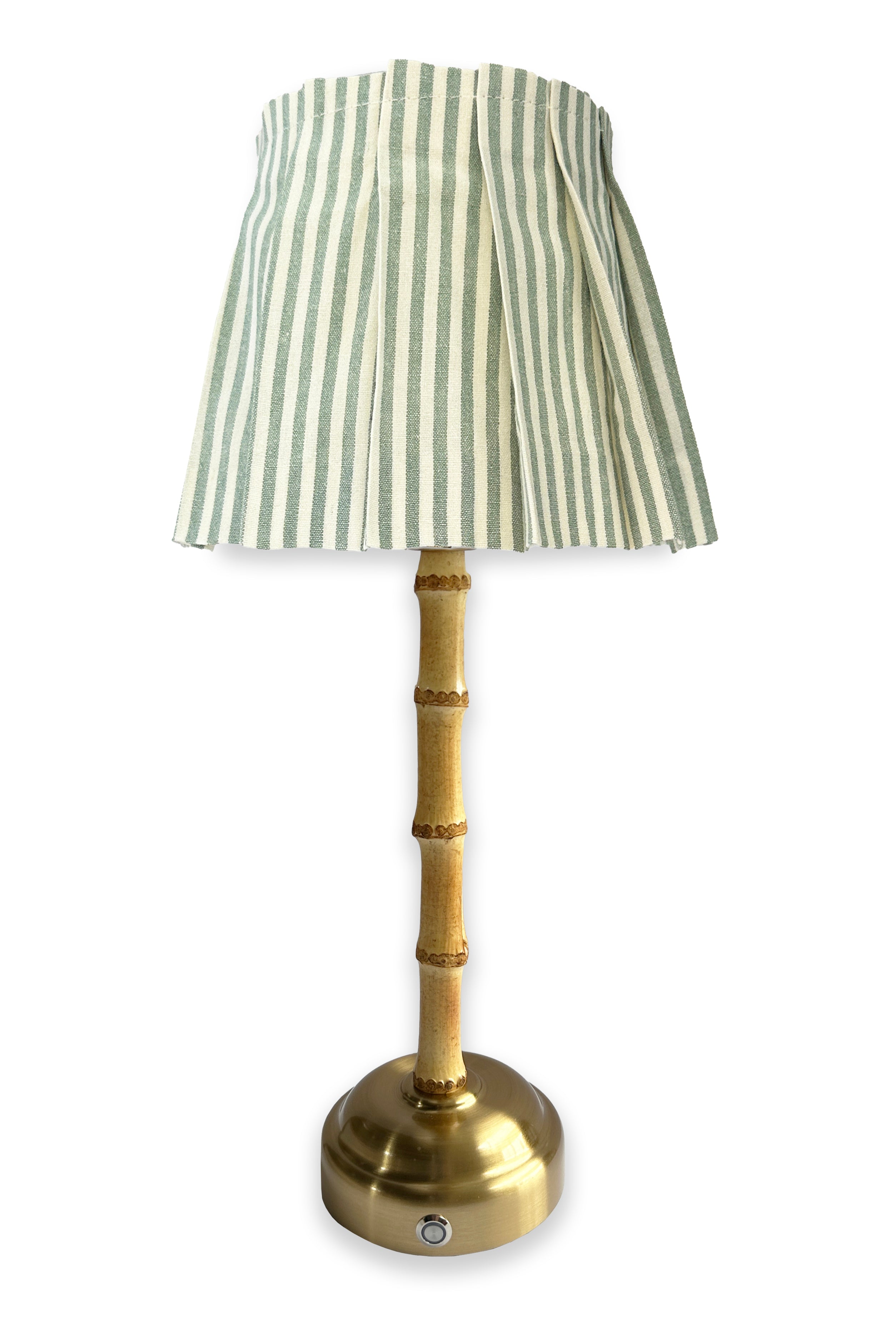 Cordless Bamboo Lamp with shade