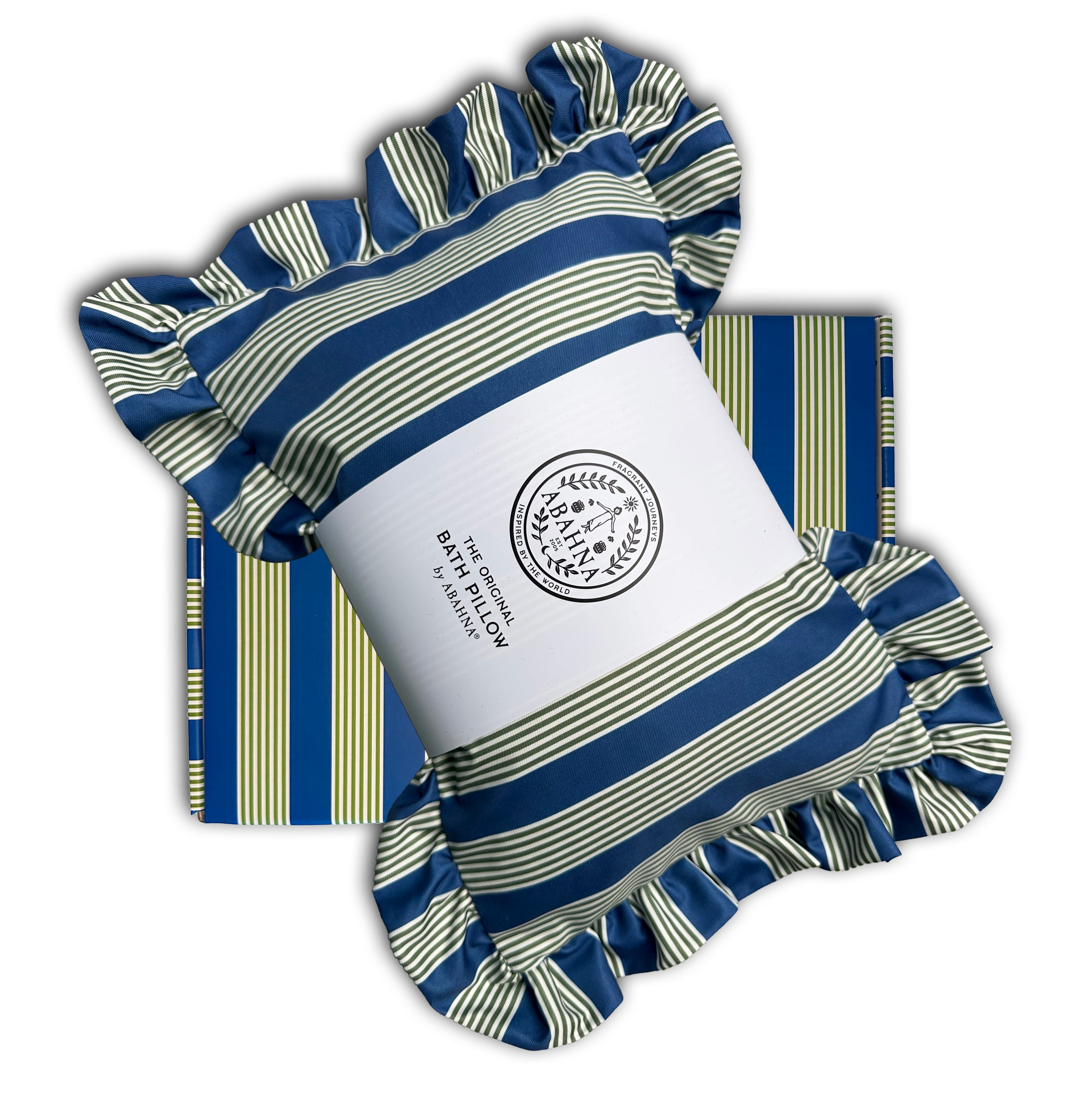 The Original Bath Pillow - blue & green (boxed)
