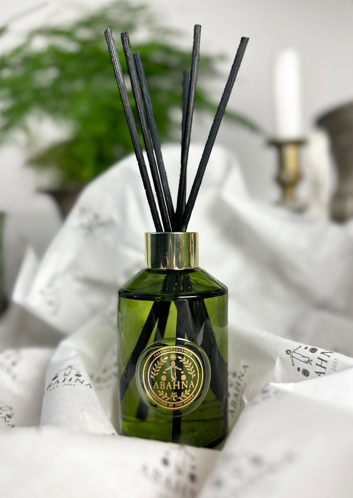 Abahna Mandarin & Sicilian Bergamot reed diffuser – luxury citrus home fragrance