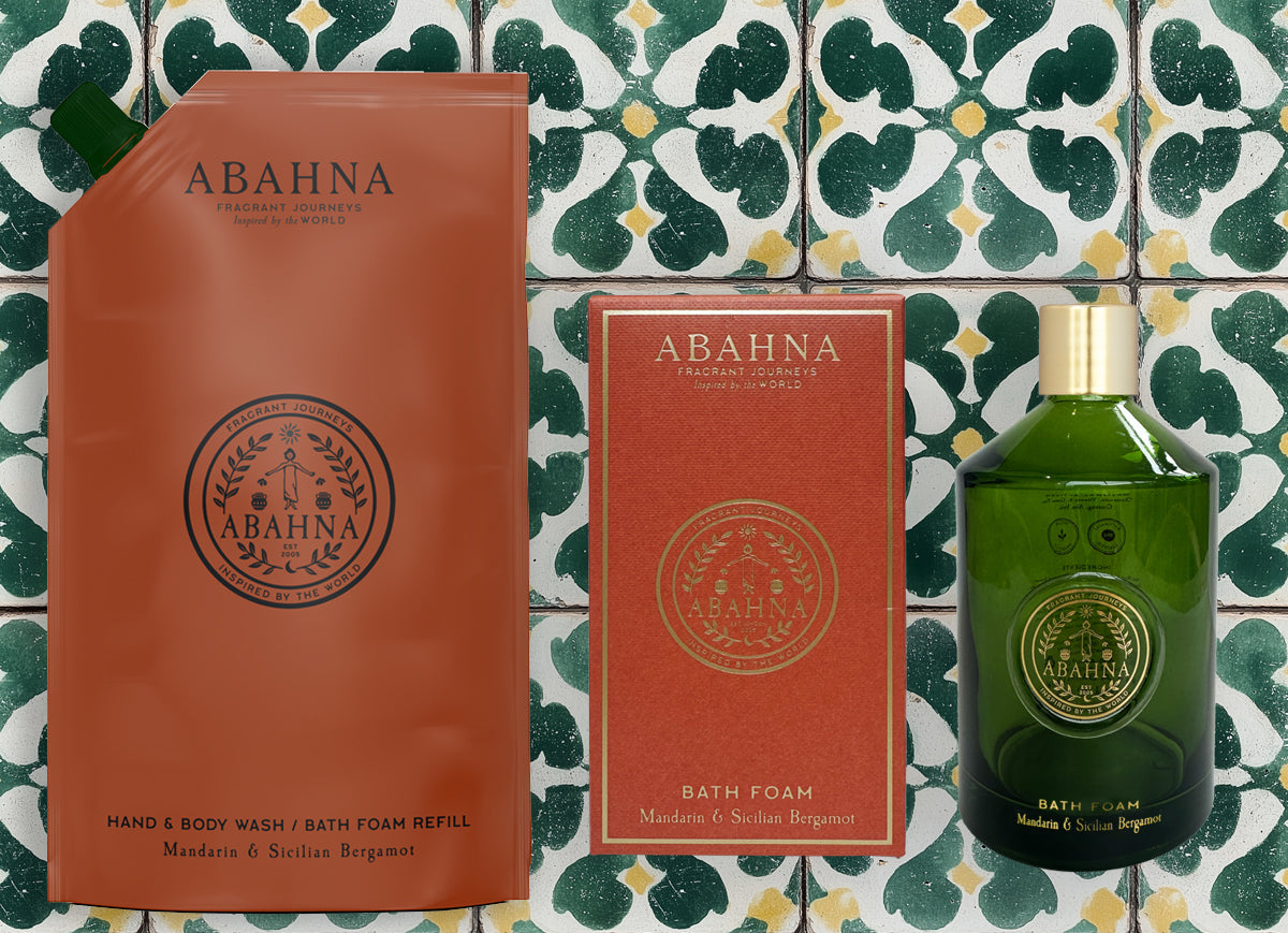 Bath foam refill set - Mandarin & Sicilian Bergamot