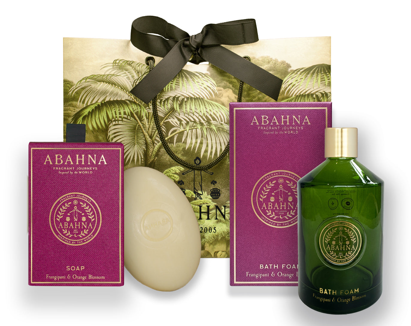 Bath foam & soap set - Frangipani & Orange Blossom