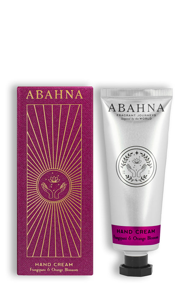 Frangipani & Orange Blossom nourishing hand cream – Abahna skincare 50ml