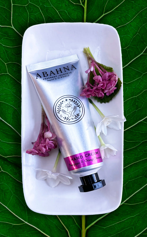 Luxury floral hand cream enriched with shea butter, aloe vera & pomegranate – Abahna