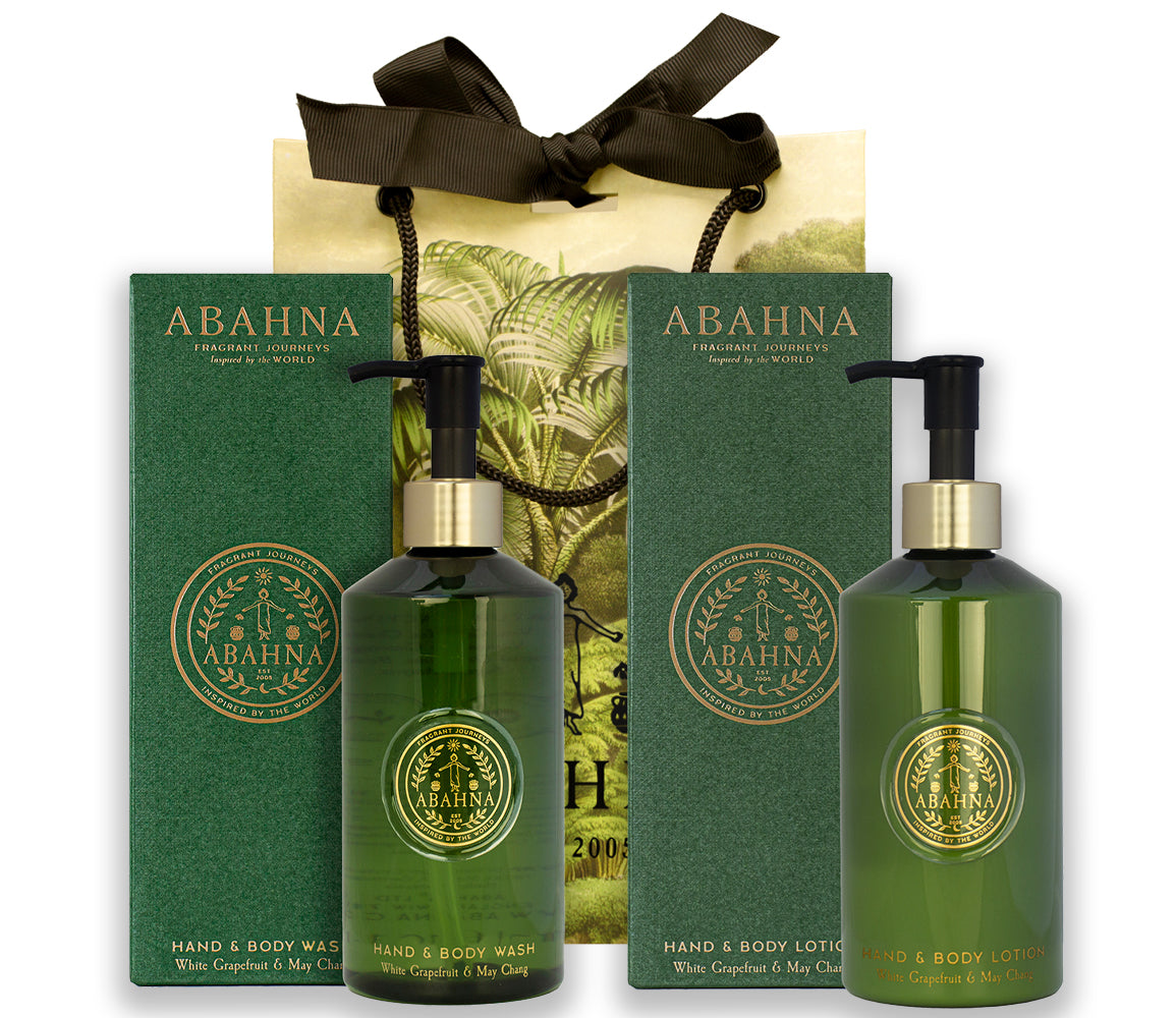 Vegan, cruelty free hand & body duo – White Grapefruit & May Chang by Abahna
