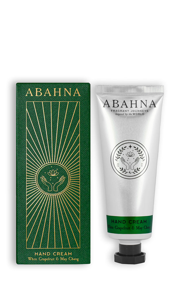 White Grapefruit & May Chang nourishing hand cream – Abahna skincare 50ml