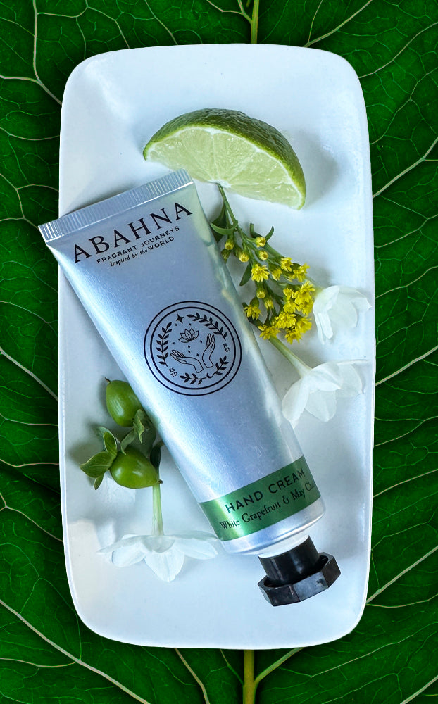 Luxury citrus hand cream enriched with shea butter, aloe vera & pomegranate – Abahna