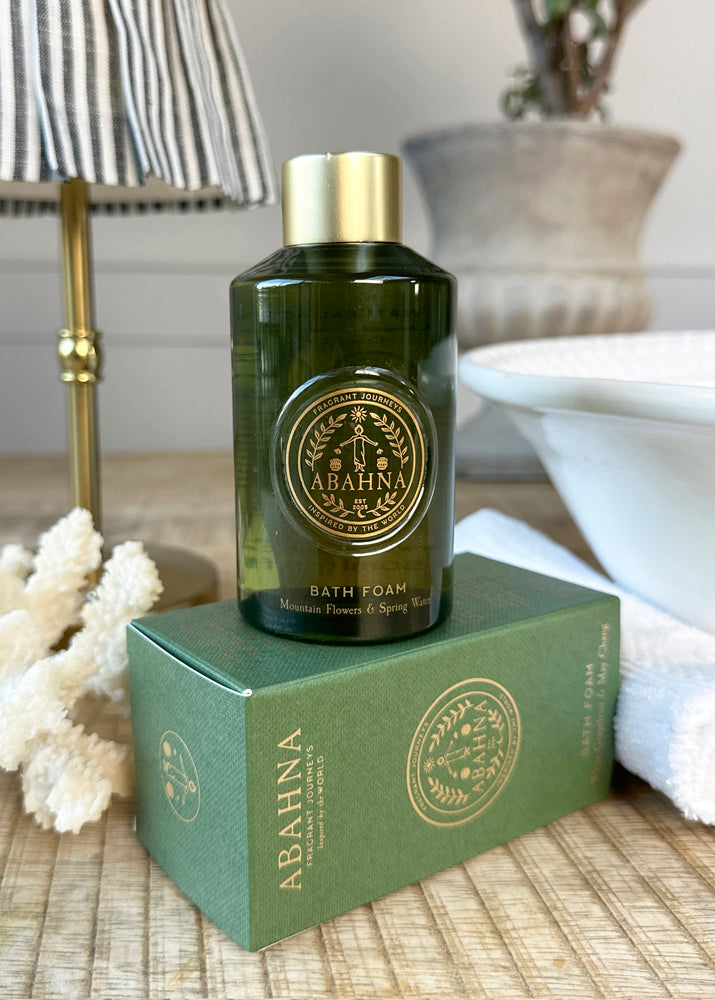 Abahna White Grapefruit & May Chang mini bath foam – uplifting citrus bath product for luxury spa-inspired rituals