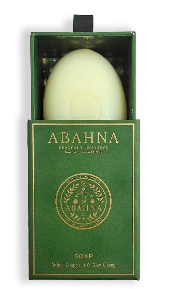 Abahna White Grapefruit & May Chang luxury soap – citrus triple milled