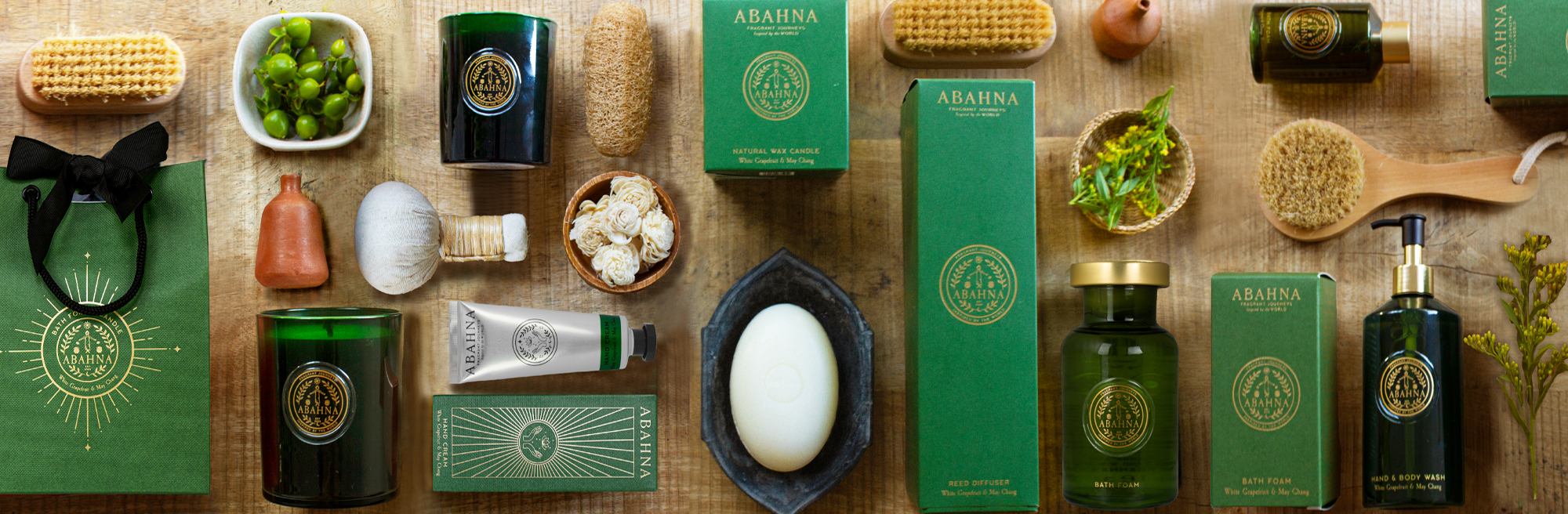 Natural bath foams and botanical body lotions – Abahna luxury bathing collection