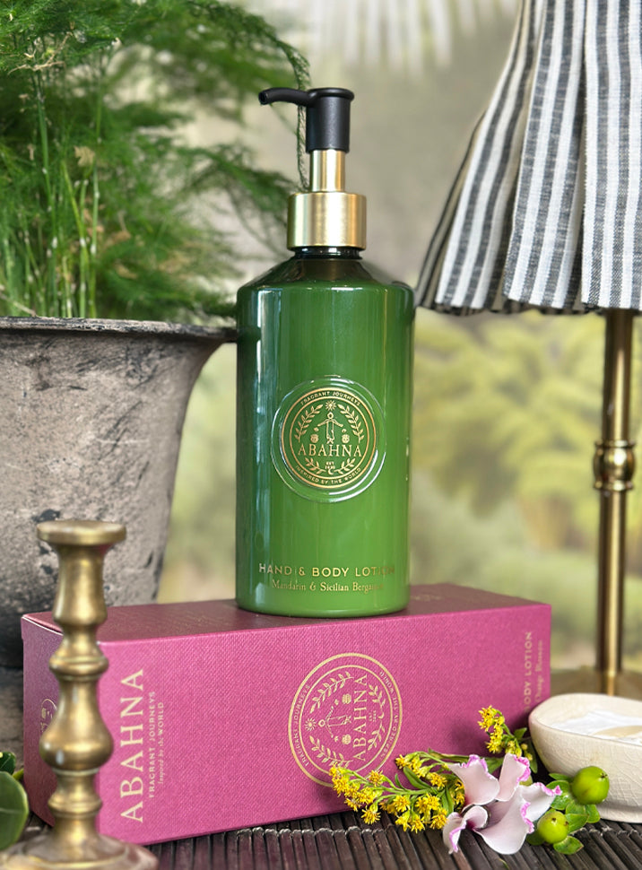 Luxury floral lotion with shea butter, aloe vera & green tea – Abahna