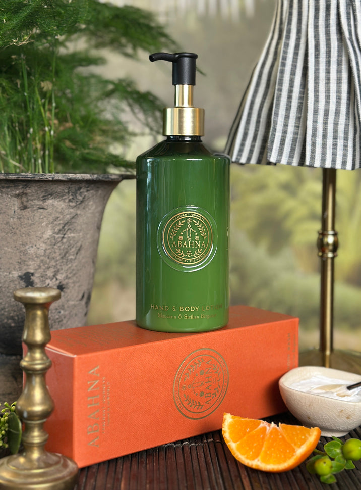 Luxury citrus lotion enriched with shea butter, aloe vera & green tea – Abahna