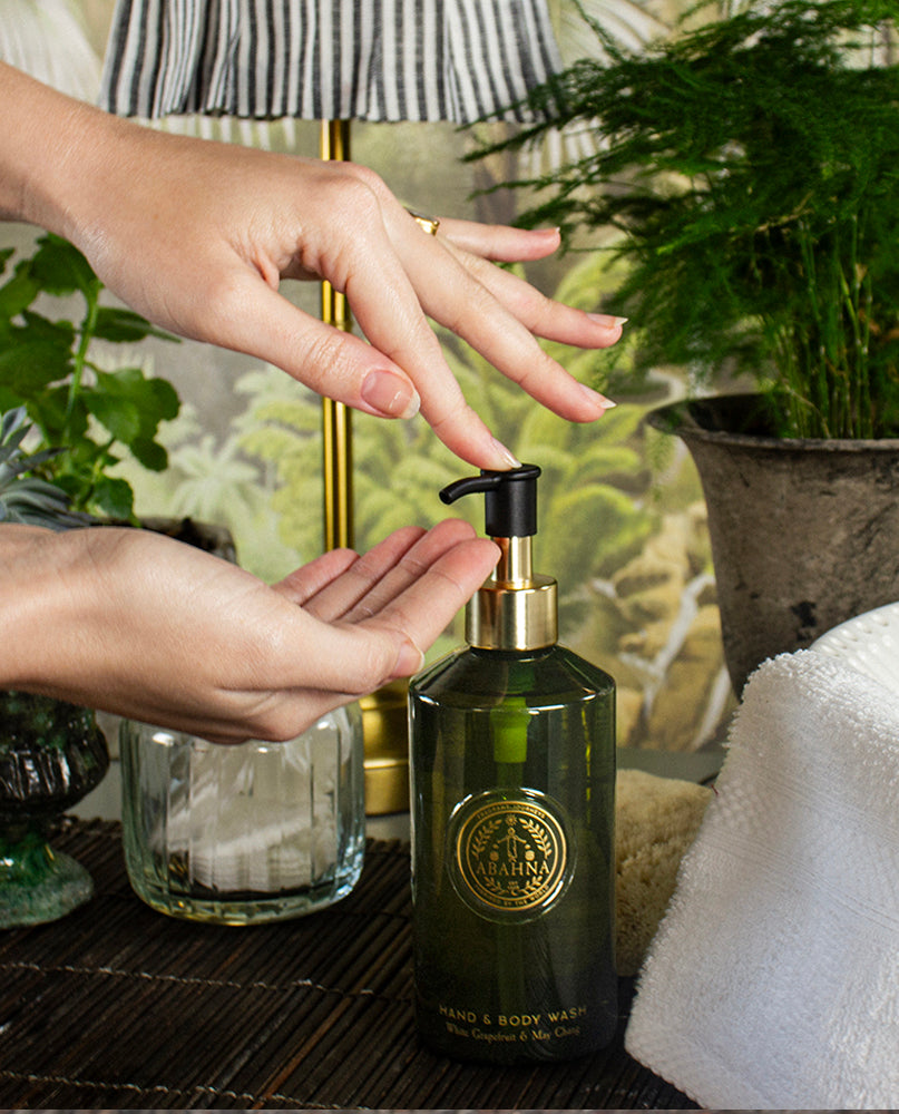 Abahna refillable hand & body wash – sustainable citrus body care gift