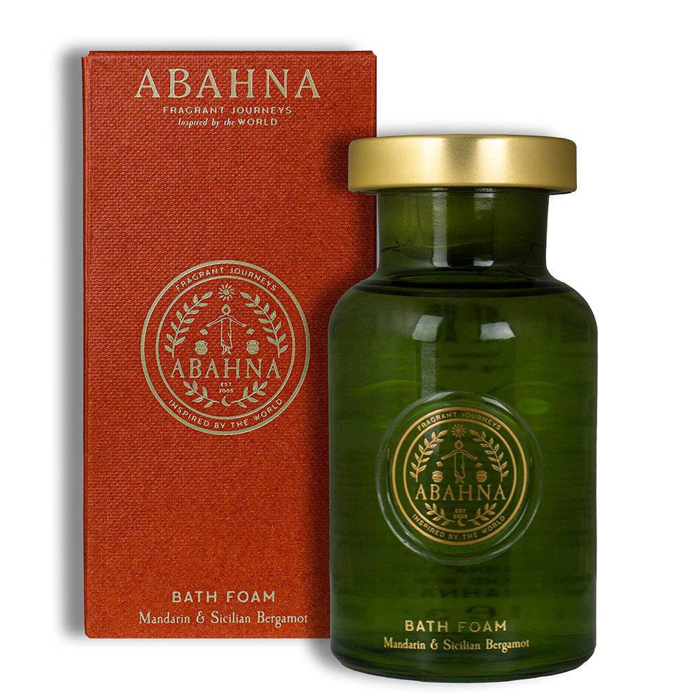 Citrus bath foam enriched with chamomile, green tea & aloe vera – Abahna