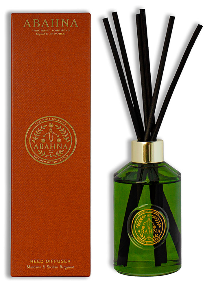 Mandarin & Sicilian Bergamot reed diffuser with matching hand wash – Abahna