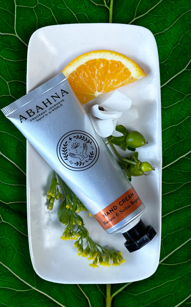 Mandarin & Sicilian Bergamot nourishing hand cream with shea butter – Abahna