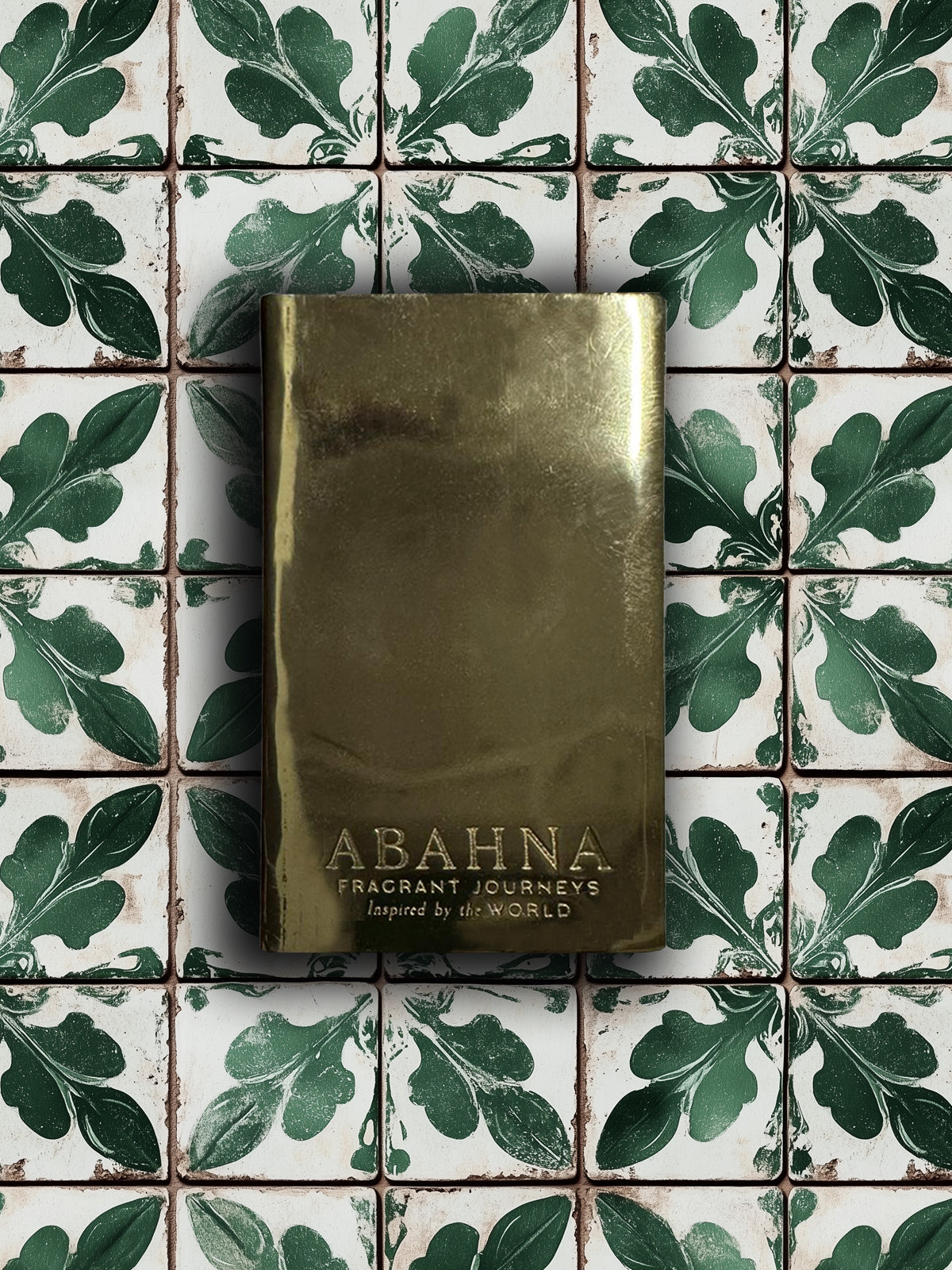 Engraved brass match box cover
