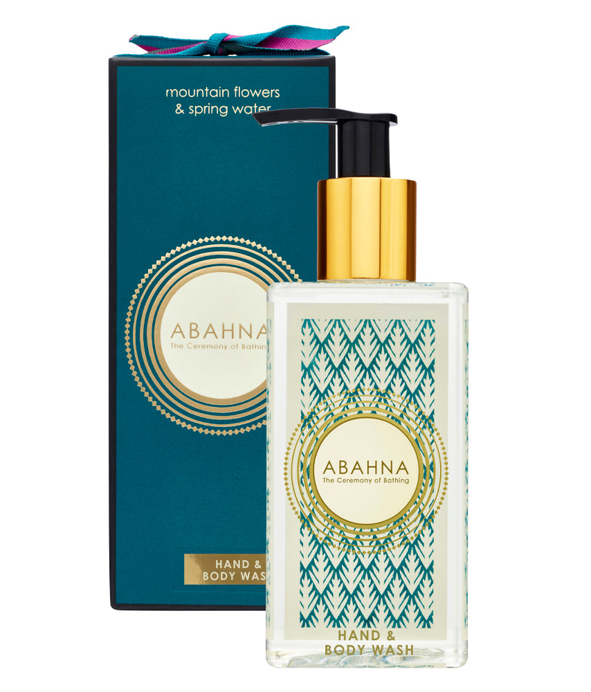 Abahna luxury hand & body wash – Mountain Flowers & Spring Water scent