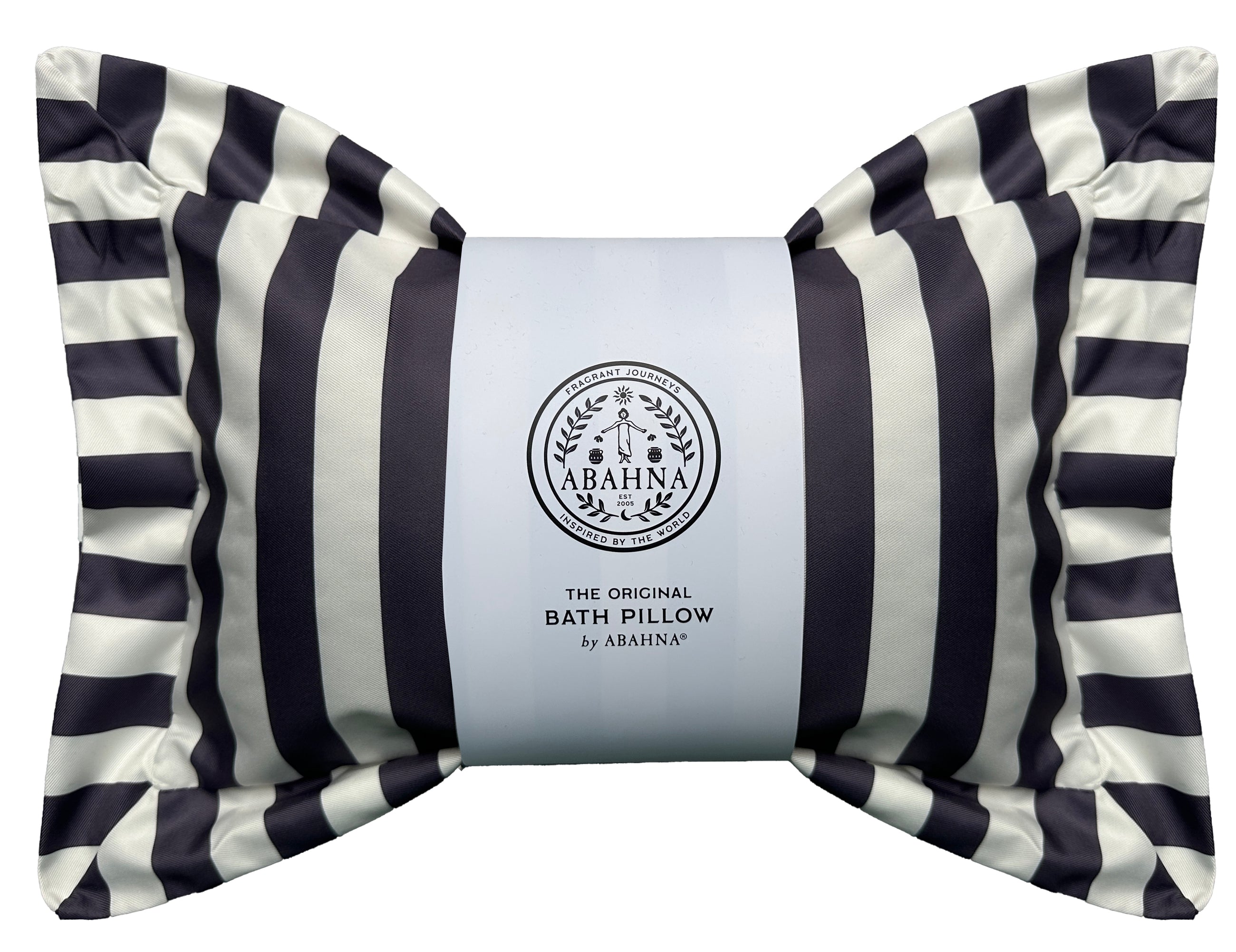 The Original Bath Pillow - charcoal grey & white (boxed)