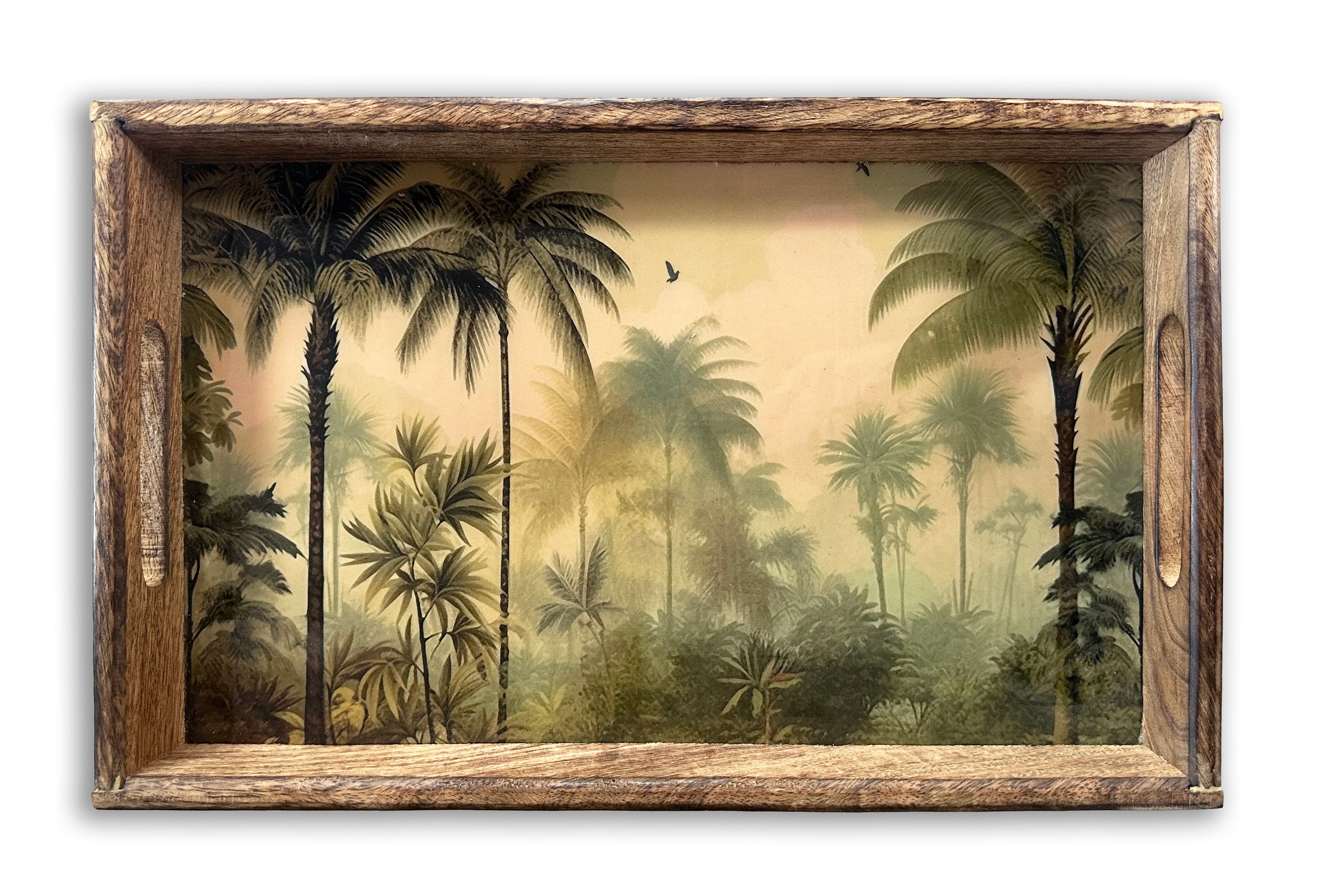 Vintage Jungle Tray - set of 2