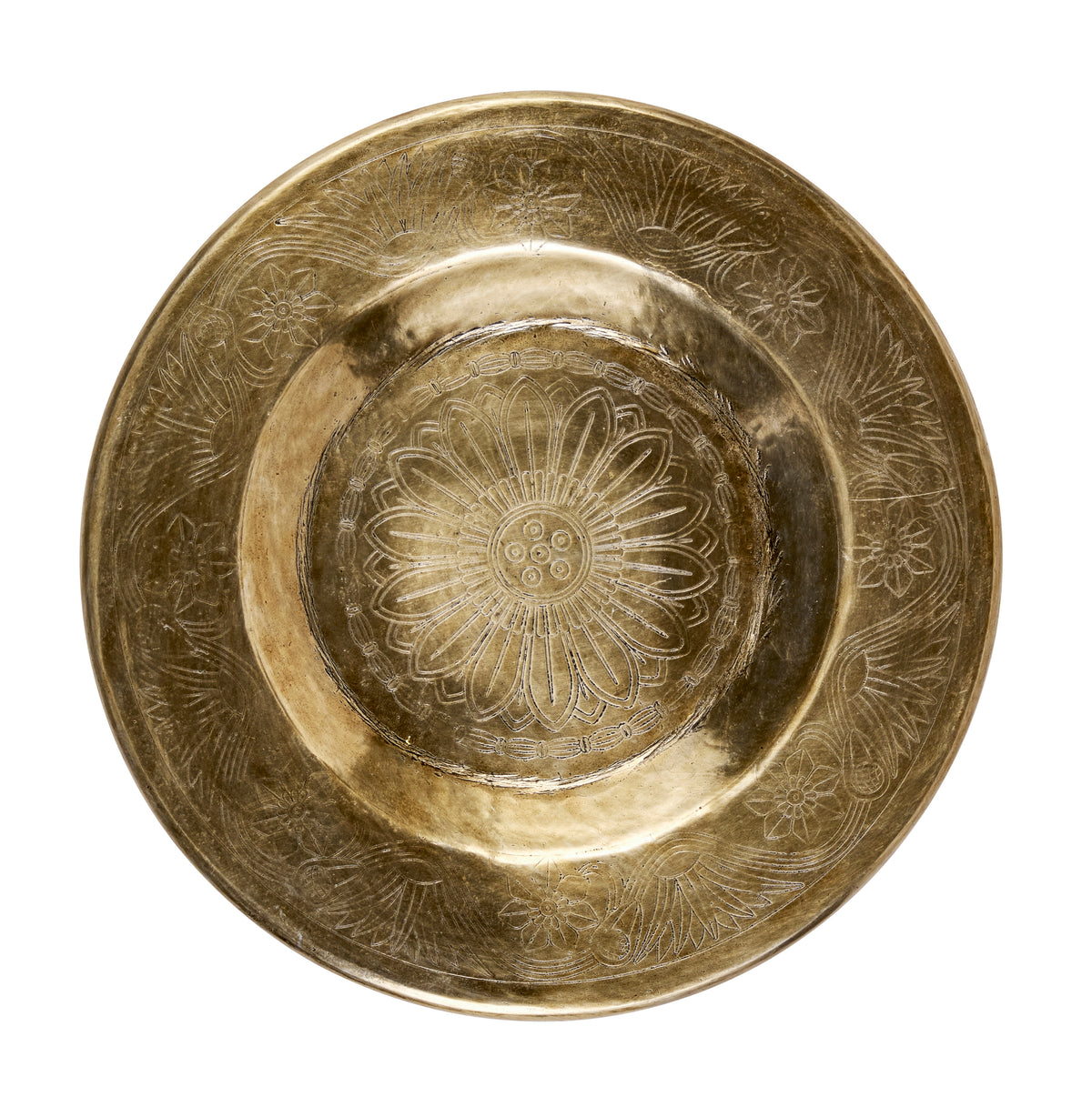 Engraved Brass Bowl small