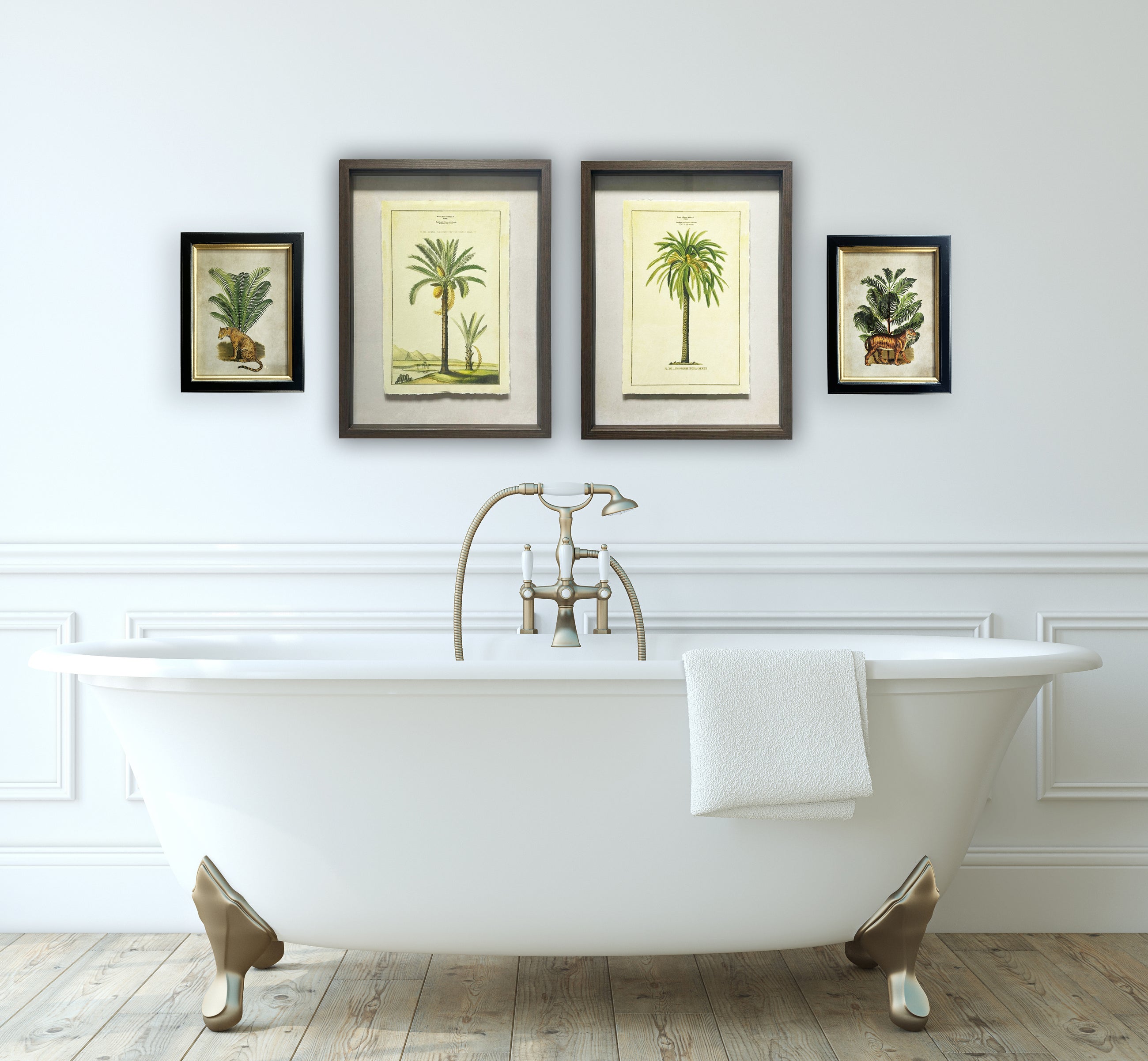 Shadow Boxed framed Palm Tree Picture 3