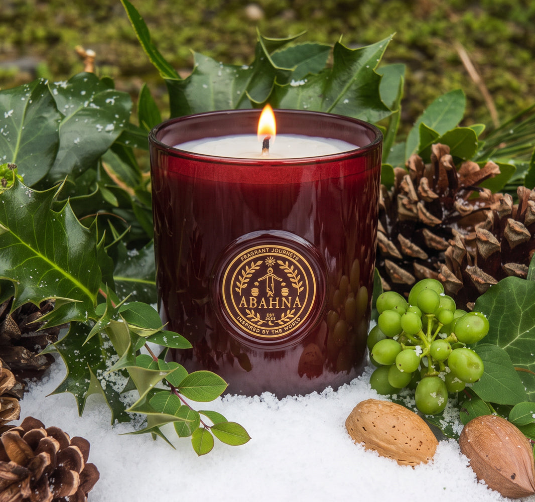 Natural wax candle - Winter Solstice