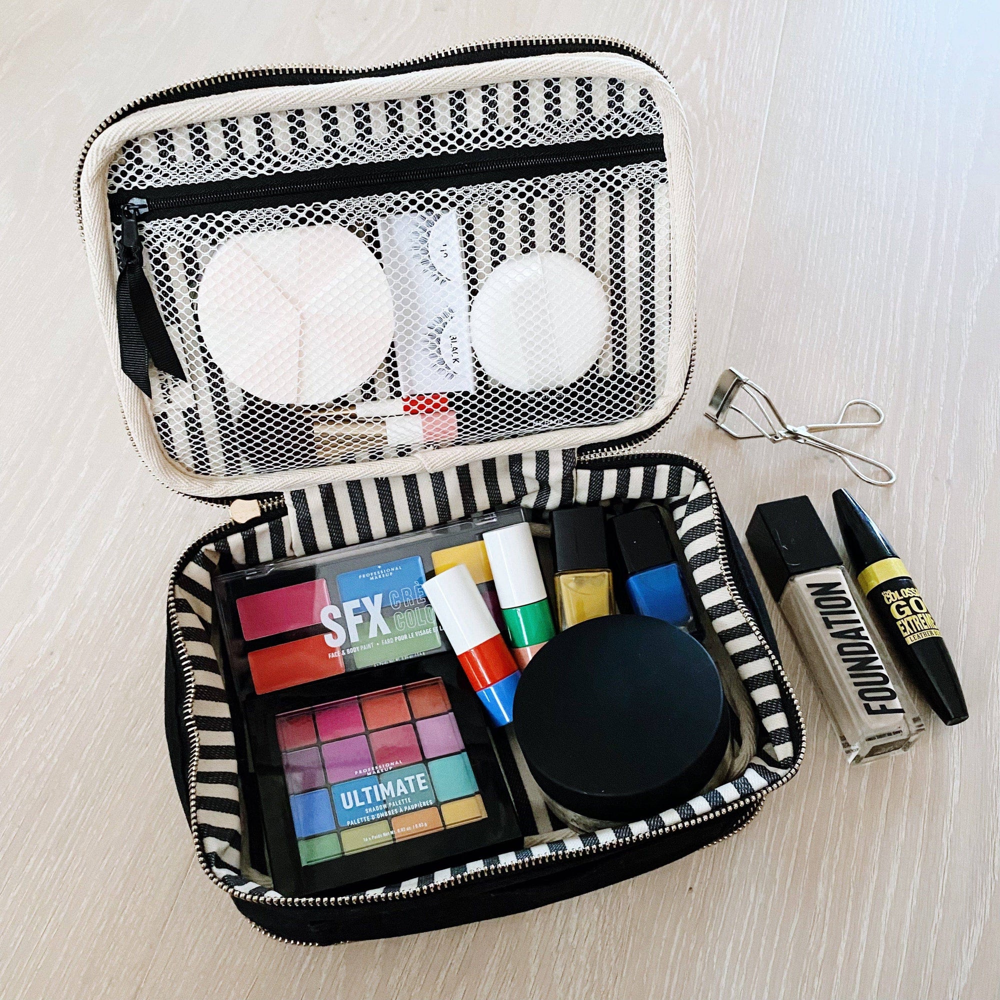 Double-Sided Makeup Case, Black