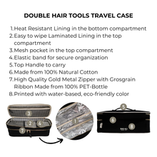 Double Hair Tools Travel Case, Black