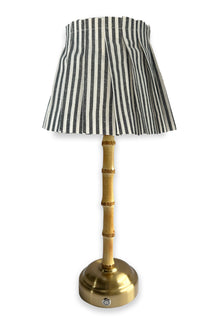 Cordless Bamboo Lamp with shade