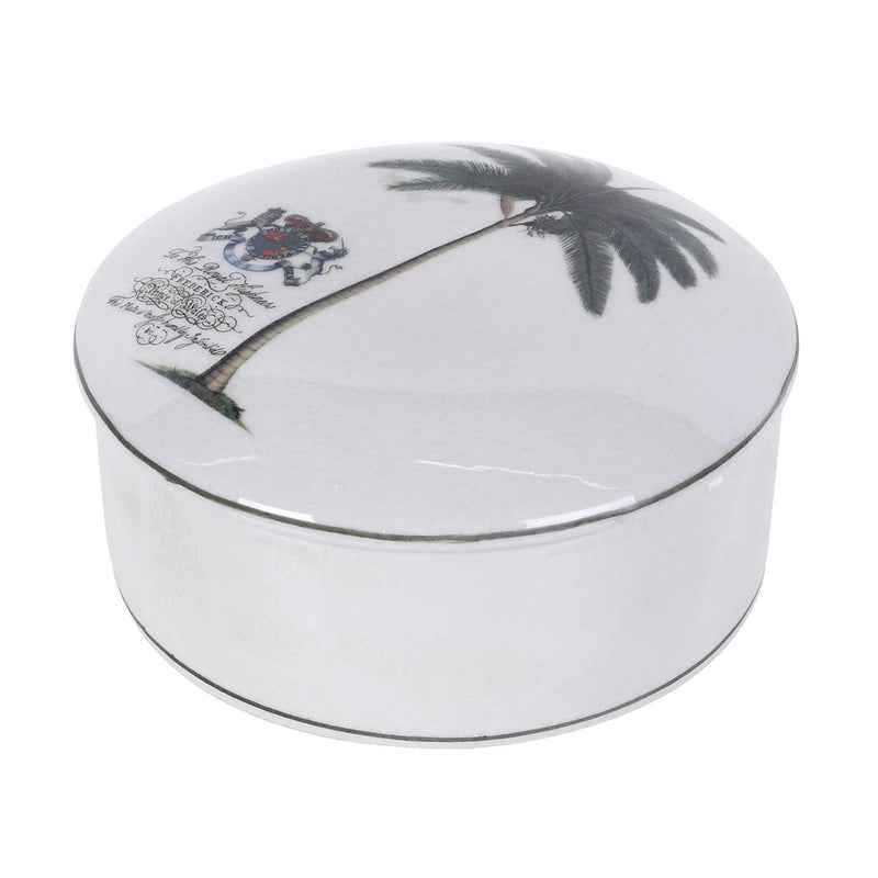 Regency Palm Porcelain Trinket Box