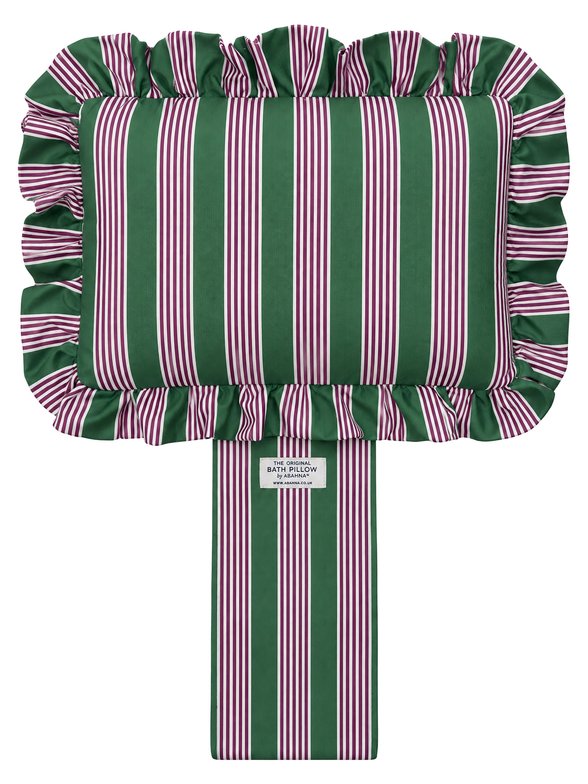 The Original Free Standing Bath Pillow by Abahna® Heritage Stripe (Pink)