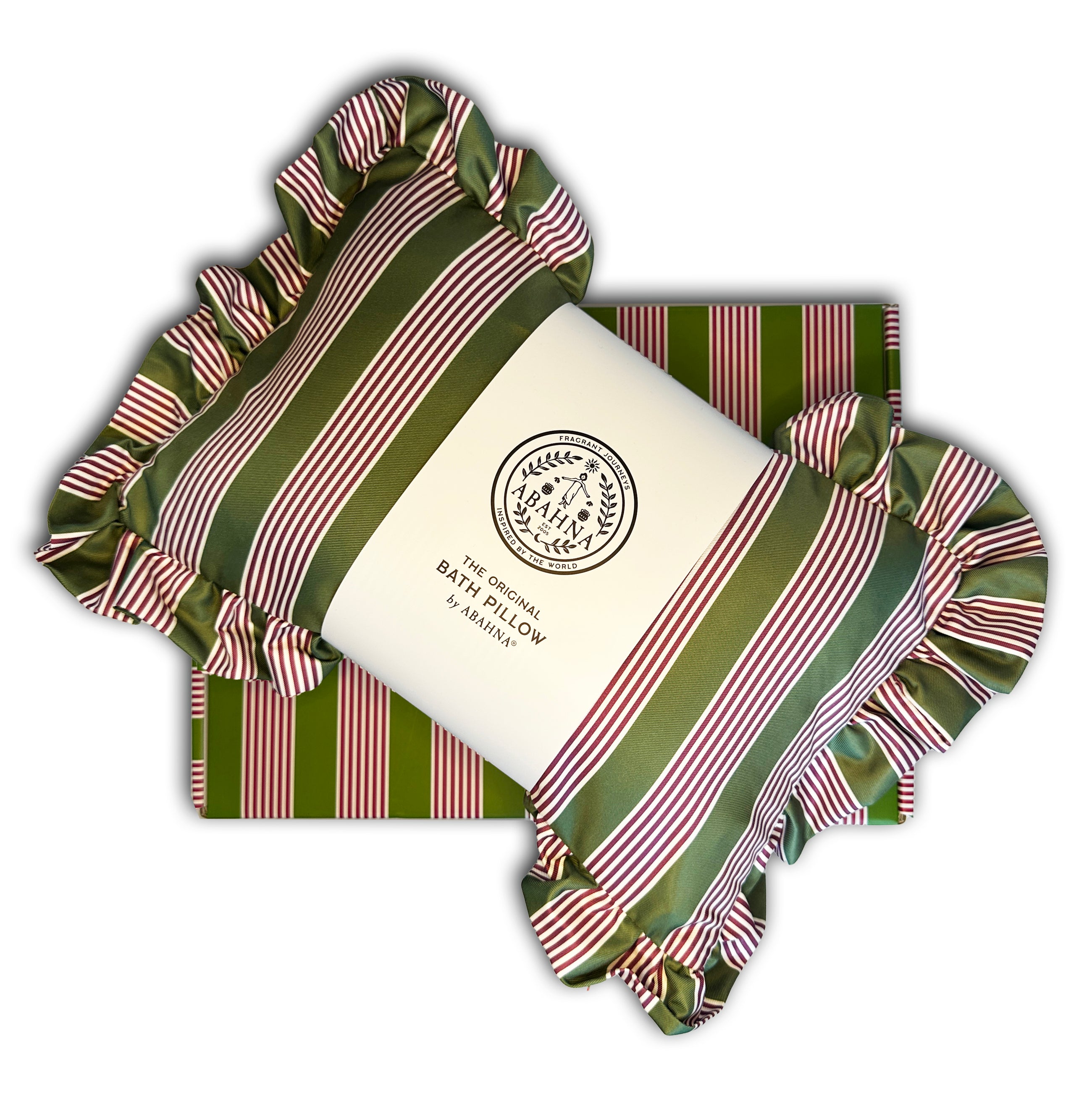 The Original Bath Pillow - pink & green (boxed)