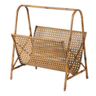 Bamboo Effect Metal Magazine Rack