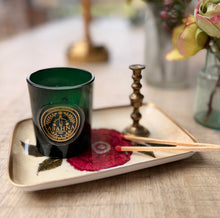 Enamelled decorative Peony Tray