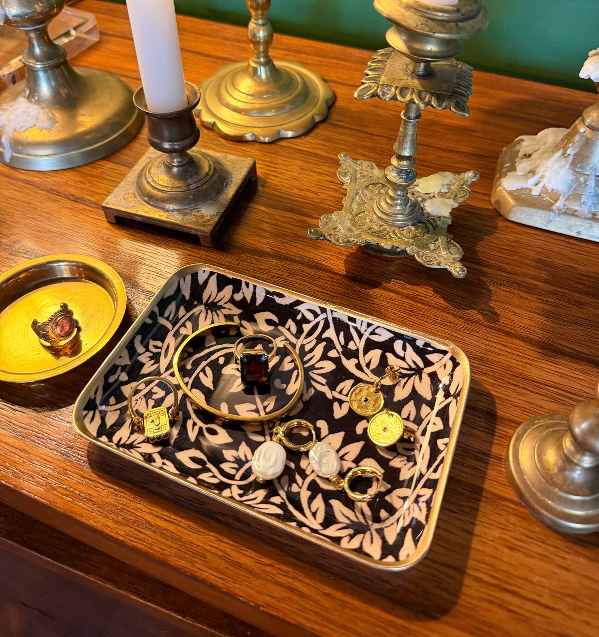 Enamelled decorative Rameau Tray
