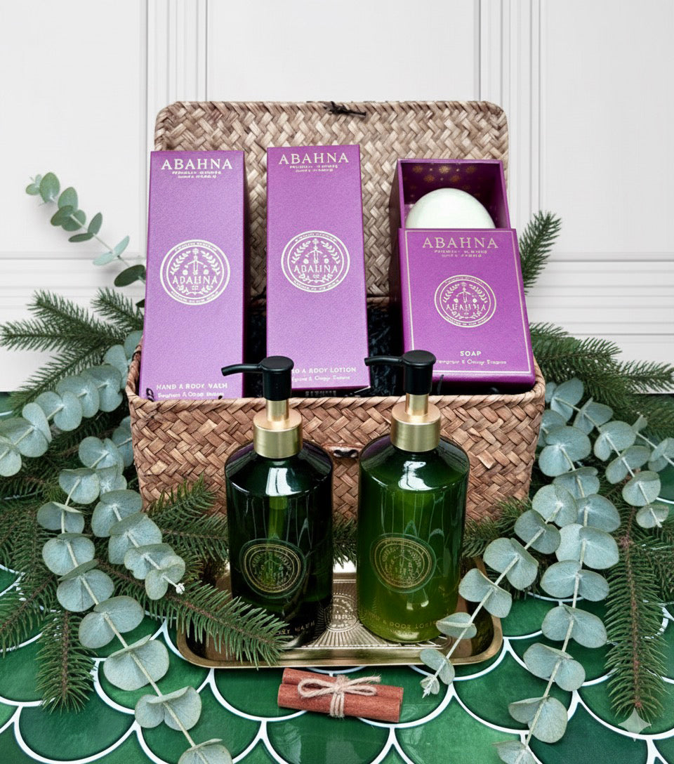 Bathroom Essentials Hamper - Frangipani & Orange Blossom