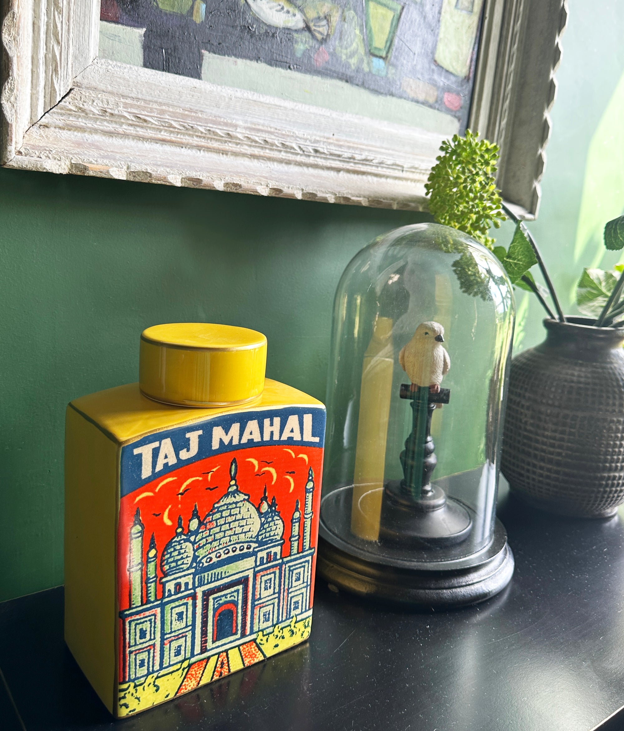 Vintage style Indian ginger jar