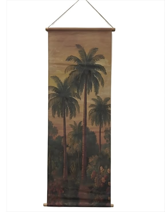 Vintage Palm Tree Wall Hanging