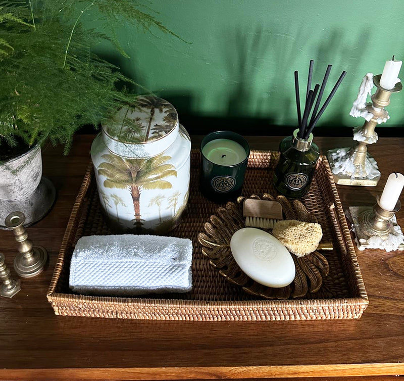 Vintage Porcelain  Palm Jar 1