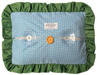 The Original Bath Pillow by Abahna® Amalfi Lattice (Green & Blue) Unboxed