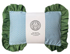 The Original Bath Pillow by Abahna® Amalfi Lattice (Green & Blue) Unboxed