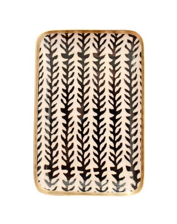 Enamelled decorative Epine Tray