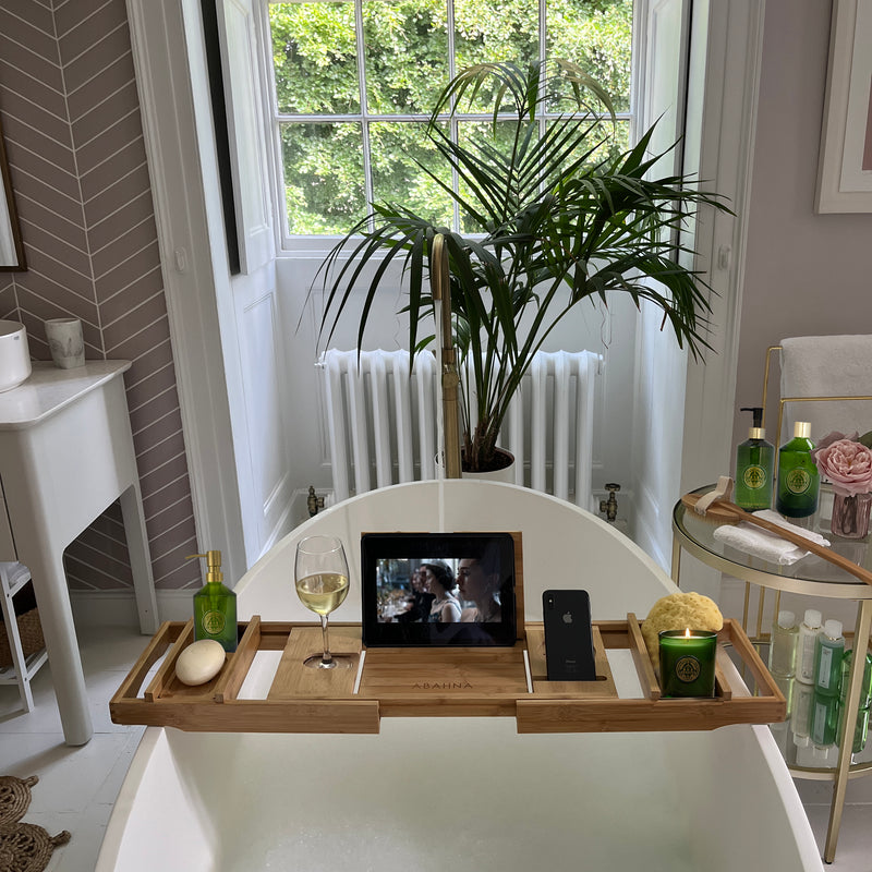 Bamboo Bathtub Caddy