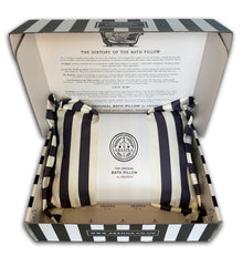 The Original Bath Pillow - charcoal grey & white (boxed)
