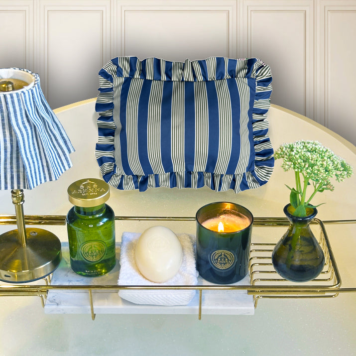 The Original Bath Pillow - blue & green (boxed)