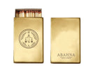 Engraved brass match box cover